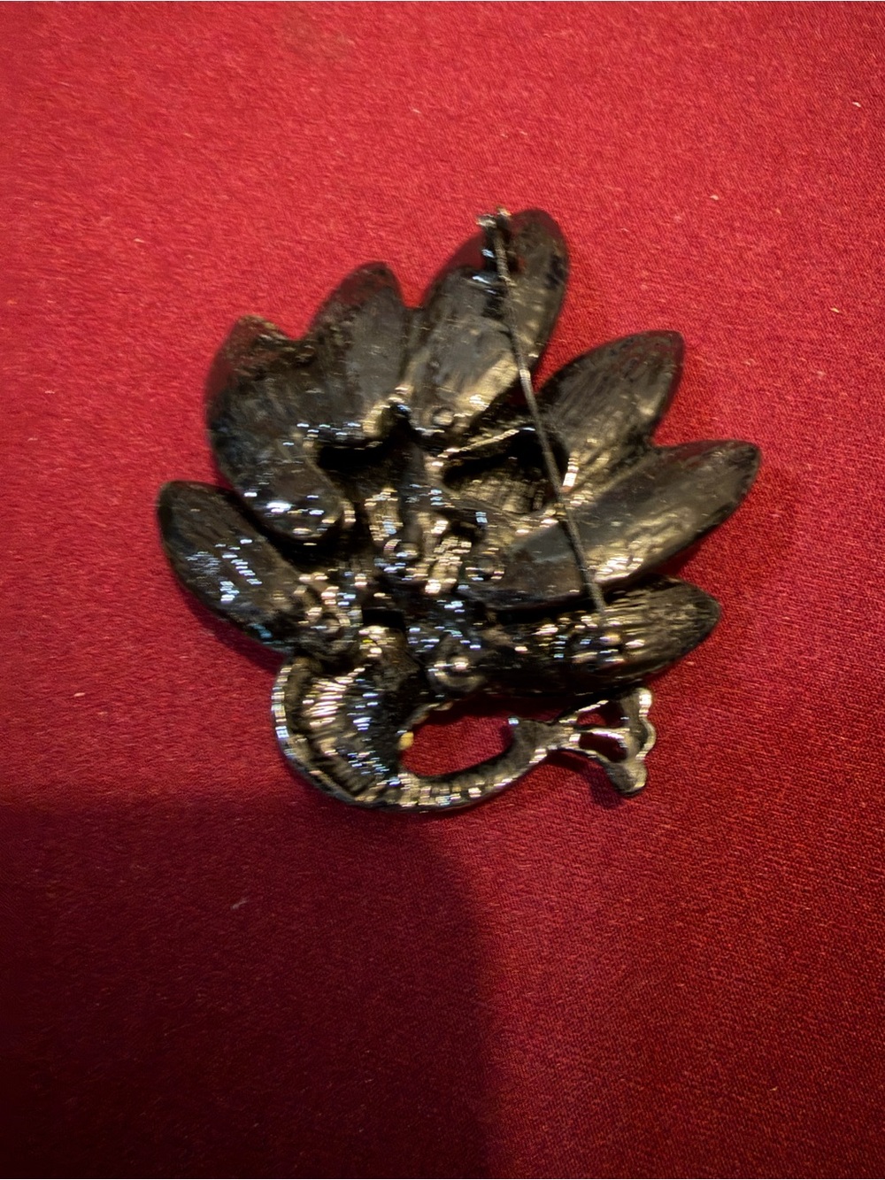 Large Pink Rhinestone Peacock Brooch AB Crystal Statement Pin - Picture 2 of 3